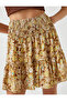 Floral Printed Mini Skirt - 5