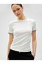 Sleeve Detailed T-Shirt Cotton - 2
