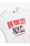 Short Sleeve Crew Neck City Printed Cotton T-Shirt - 3