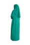 Pursed Prayer Dress Scarf Ready Hijab Clothing Turban Muslim Clothes Suit - Green - 8