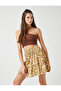 Floral Printed Mini Skirt