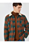 Men's Green Plaid Jacket 3WAM20170HW - 2