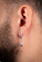 Men's Steel Hoop Dangle Earrings Do Not Rust or Tarnish - 5