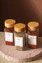 Tokyo - Tohana 12-Piece Glass Square Spice Rack with Bamboo Lid 125 ml with Sticker Gift - 4