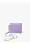 Crossbody Bag Chain Strap Faux Leather Zippered - 3