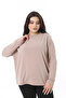 Women's Plus Size Powder Crew Neck Long Sleeve Blouse 65N38538 - 4