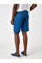 Patterned Gabardine Shorts - 4