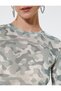 Long Sleeve T-Shirt Crew Neck Slim Fit Camouflage Patterned - 6