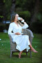 Pure Silk Lace Detailed Long Dressing Gown - Pearl White - 5