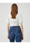 Crop Blouse Lace Detailed V-Neck - 4