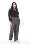 Women's Plus Size Color Lame Elastic Waist Pants 65N38552 - 7