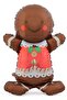 Big Footed Cookie Man Foil Balloon Christmas Foil Balloon Decoration - 3