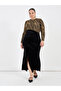 Plus Size Self Design Bodycon Maxi Dress
