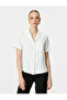 Short Sleeve Shirt Textured Buttoned Classic Collar - 3