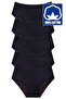 Women's High-Waisted 100% Cotton 5-Pack Corded Fabric Bato Briefs Women's 5-Pack Briefs - 3