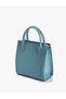 Tote Bag Faux Leather Zippered Strap With Handle - 6