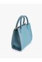 Tote Bag Faux Leather Zippered Strap With Handle - 5