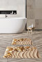Digital Printed 3D Non-Slip Washable Bath Mat 2-Piece Toilet Set Carpet - 7
