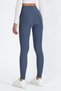 Women's High Waist Fleece Lace-Up Tightening Anthracite Winter Tights - 6
