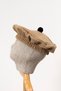 Gray Cashmere Girl's Dress (3-8 Years) - with Hat, Special Winter Design - 3