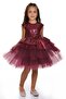 Sequin Tutu Party Dress Mnk0275 Burgundy