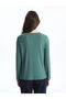 Crew Neck Patterned Women's T-Shirt - W4K380Z8 - 4