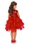 Girl's Sequin Tulle Party Dress Red - 7