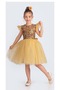 Tulle Girl's Kpl Dress Mnk0526 Yellow - 3
