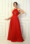 Women's Halter Neck Chest Pleated Halter Neck Lined Long Silvery Evening Dress - 3