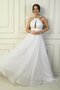 Women's Halter Neck Chest Pleated Halter Neck Lined Long Silvery Evening Dress