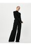Half Turtleneck and Slit Knit Sweater - Standard Cut