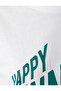 Slogan Printed Tshirt Crew Neck Short Sleeve - 6