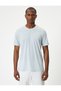 Crew Neck Basic Short Sleeve T-Shirt - 3