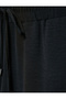 Draped Palazzo Trousers with Elastic Waist and Tie-Up Pockets - 6
