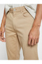 Basic Gabardine Trousers Slim Fit Button Detailed Pocket - 5