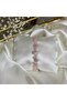 Pink Quartz Cracked Stone Bracelet