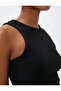 Basic Crop Tank Top Round Neck Ribbed - 5