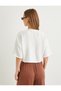 Crop Shirt Short Sleeve Buttoned V-Neck - 4