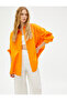 Standard Shirt Collar Plain Orange Women's Shirt 3sak60019pw - 2