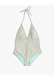 Glitter Swimsuit Halter Neck Triangle Covered - 6