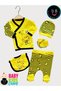 Newborn Baby Fan Bodysuit Set 5 Pieces 100% Cotton