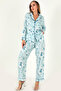 Floral Printed Long Sleeve Women's Pajamas Set - 5