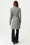 Women's Buttoned Belted Jacket - 5