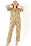 Floral Short Sleeve Women's Pajama Set - 7