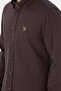 Men's Brown Long Sleeve Basic Shirt 50293980 -Vr029 - 7