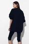 Unisex Oversize Sweatshirt Jardin Du Village Printed Black – Crew Neck, 3 Thread Ribs - 3