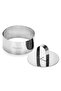 Dessert Ring with Pusher  Stainless Steel 10x4.5cm - 2