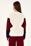 Women's Cream Crew Neck Sweatshirt 50297330-Vr071 - 5