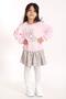 Crew Neck Long Sleeve Rabbit Printed Skirt Light Pink Color Sweat Set - 4