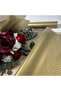 Flower Bouquet Packaging Gelatin Paper (Gold Striped Pattern) Matte Opp 58X58Cm (10 Pieces) - 3